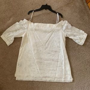 Jacquard Off The Shoulder blouse